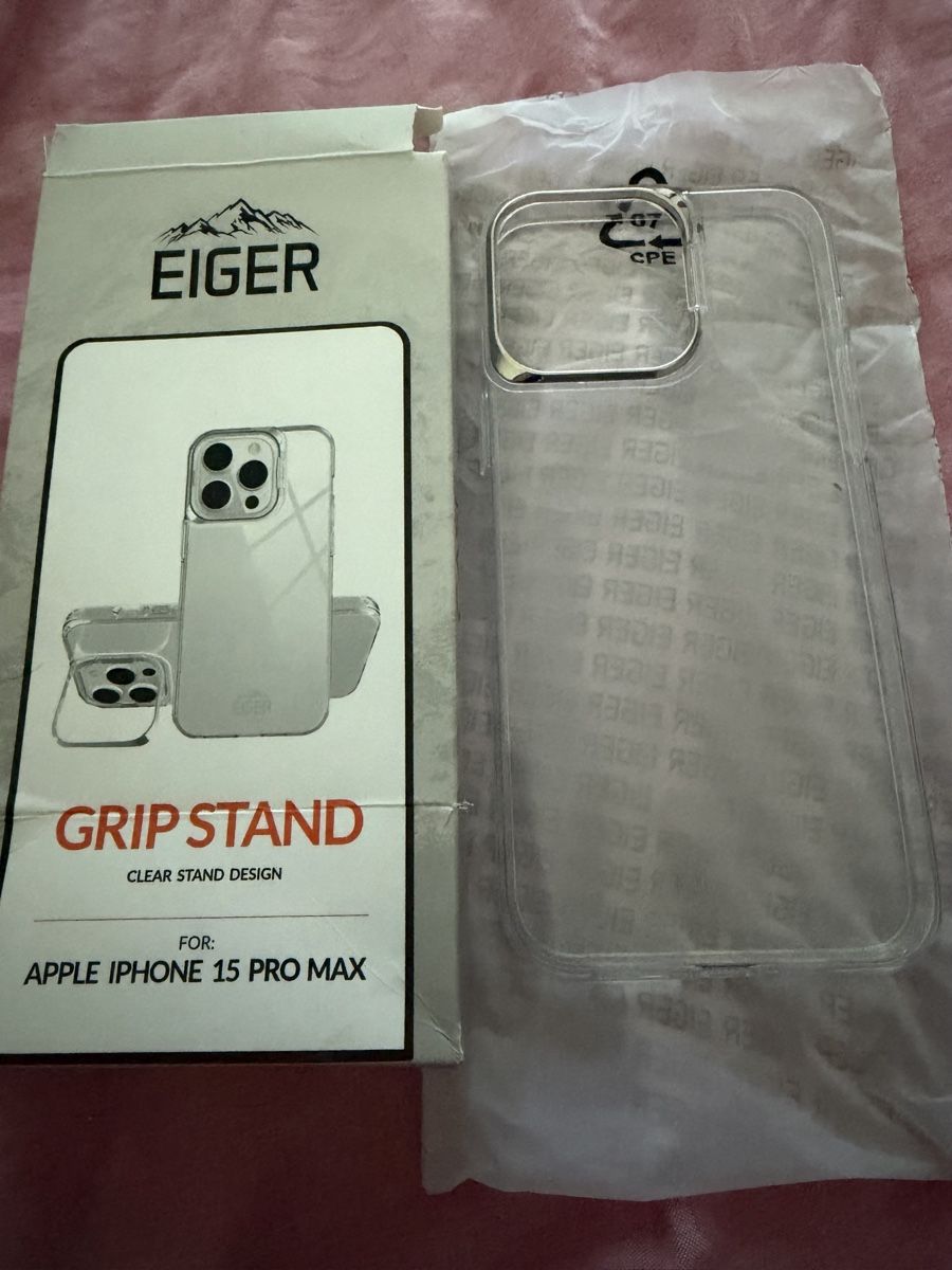 Coques & Protection écran: Coque Eiger Grip Stand iPhone 15 Pro Max transparente – Neuf avec emballage d'origine à Corgémont par VenteExpress