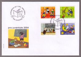 2004_J373-376A_PRO JUVENTUTE_23.11.04_Offizieller FDC !