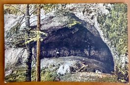 Vallorbe - La grotte aux Fées - Animation - Carte ancienne