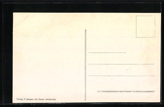 Cartoline postali: AK Adelboden, Hotel National mit Eisring – Usato da Berlin venduto da bartko-reher 1