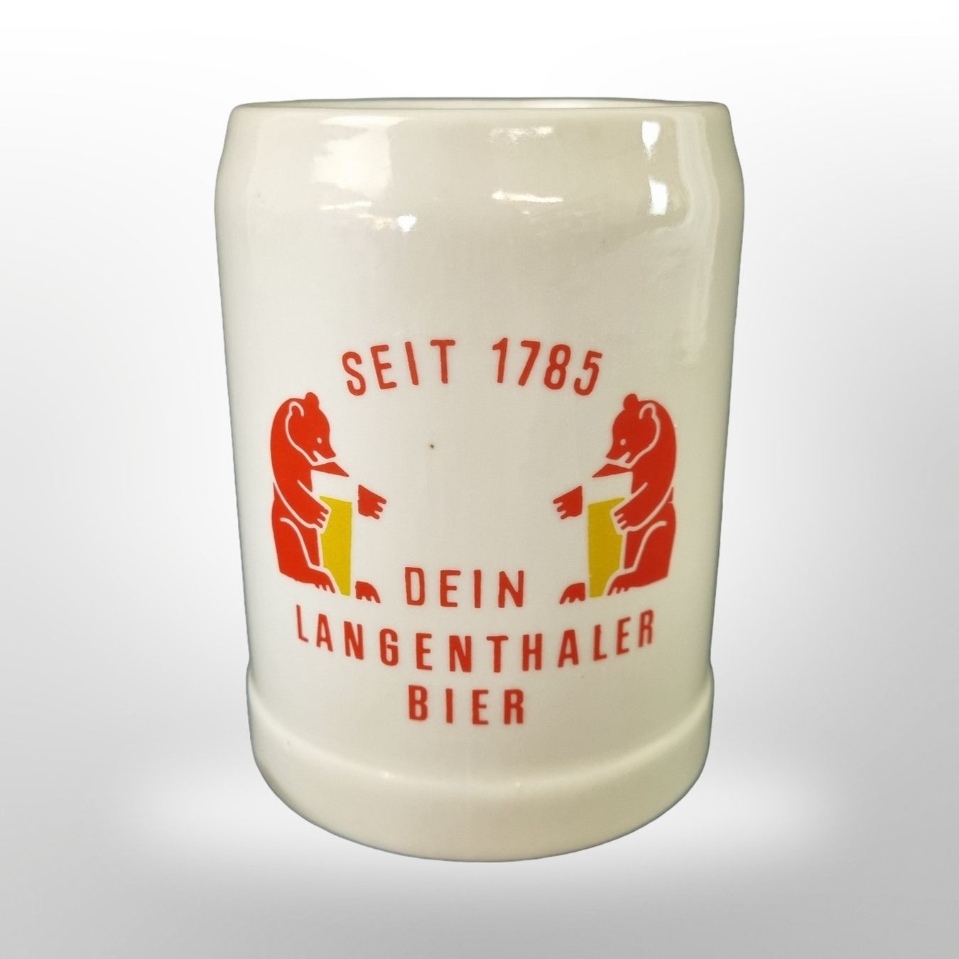 Bicchieri: Bierkrug, Langenthaler Bier, 0,5 dl – Usato da Wangen b. Olten venduto da Restwert_Wangen