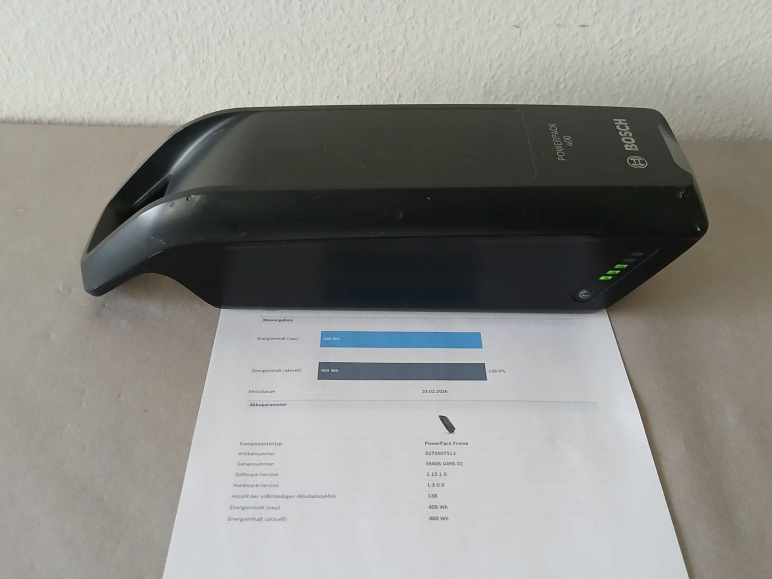 Bosch Batterie: Bosch Powerpack 400 mit 486Wh - inklusive Messbericht – Usato da Winterthur venduto da .-thx-.