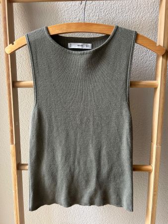 Olivgrün Top von Mango Grösse S