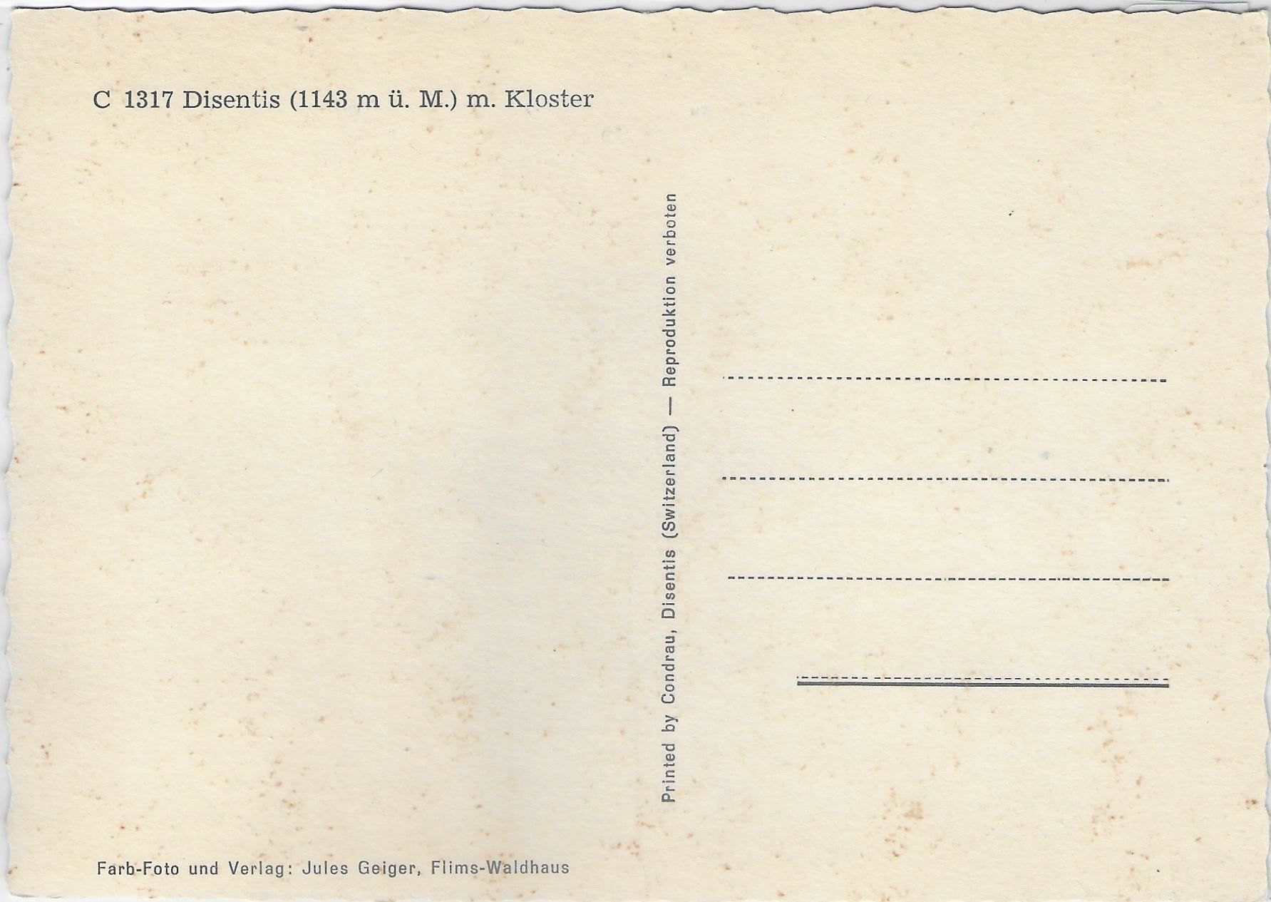 Cartoline postali: Disentis mit Kloster – Antico da Ettingen venduto da Kartenplanet 1