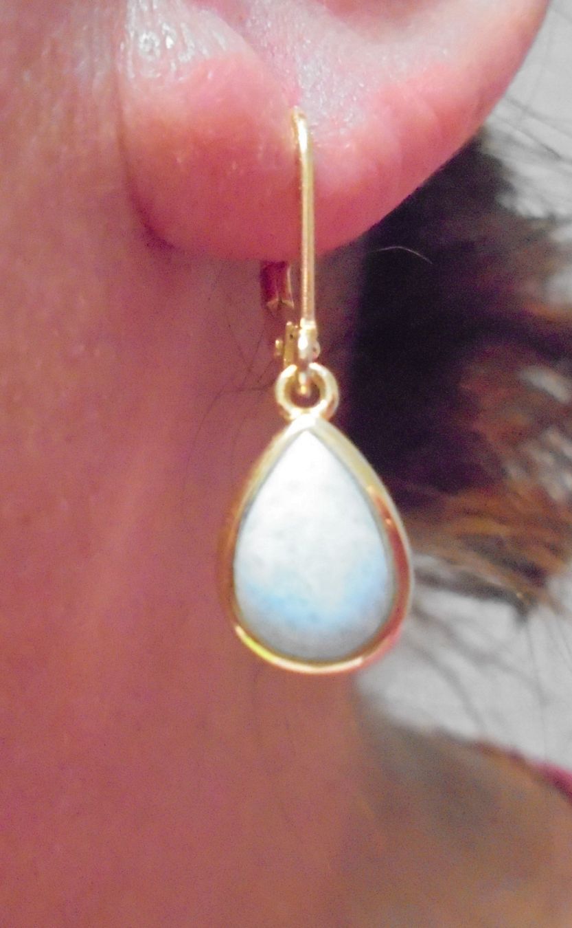 Orecchini pendenti & Orecchini a lobo: Echtschmuck: Larimar Silberohrringe – Nuovo (secondo la descrizione) da Zuchwil venduto da maumauchi 7