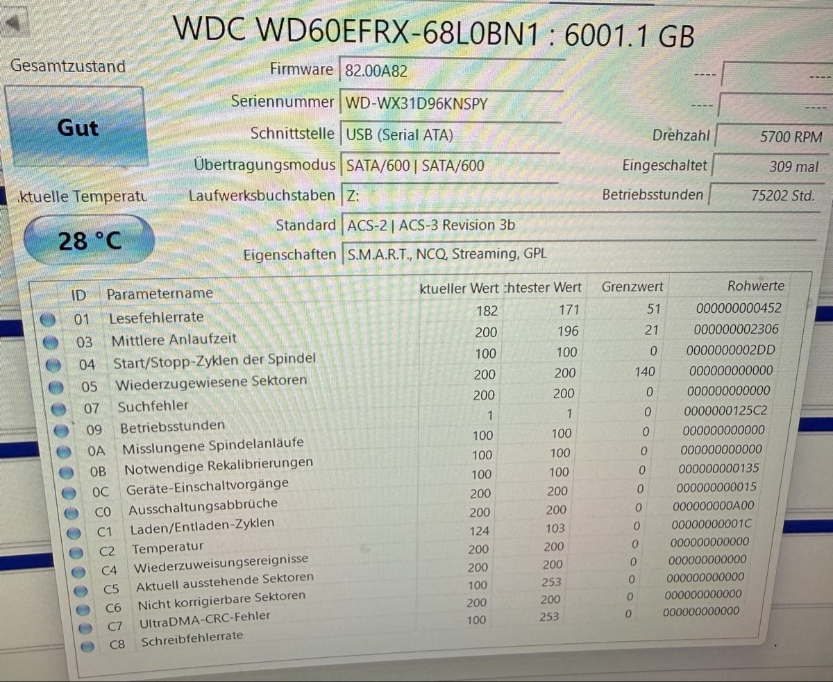 Western Digital Dischi rigidi: Wd red 6tb – Usato da Effretikon venduto da master1873 2