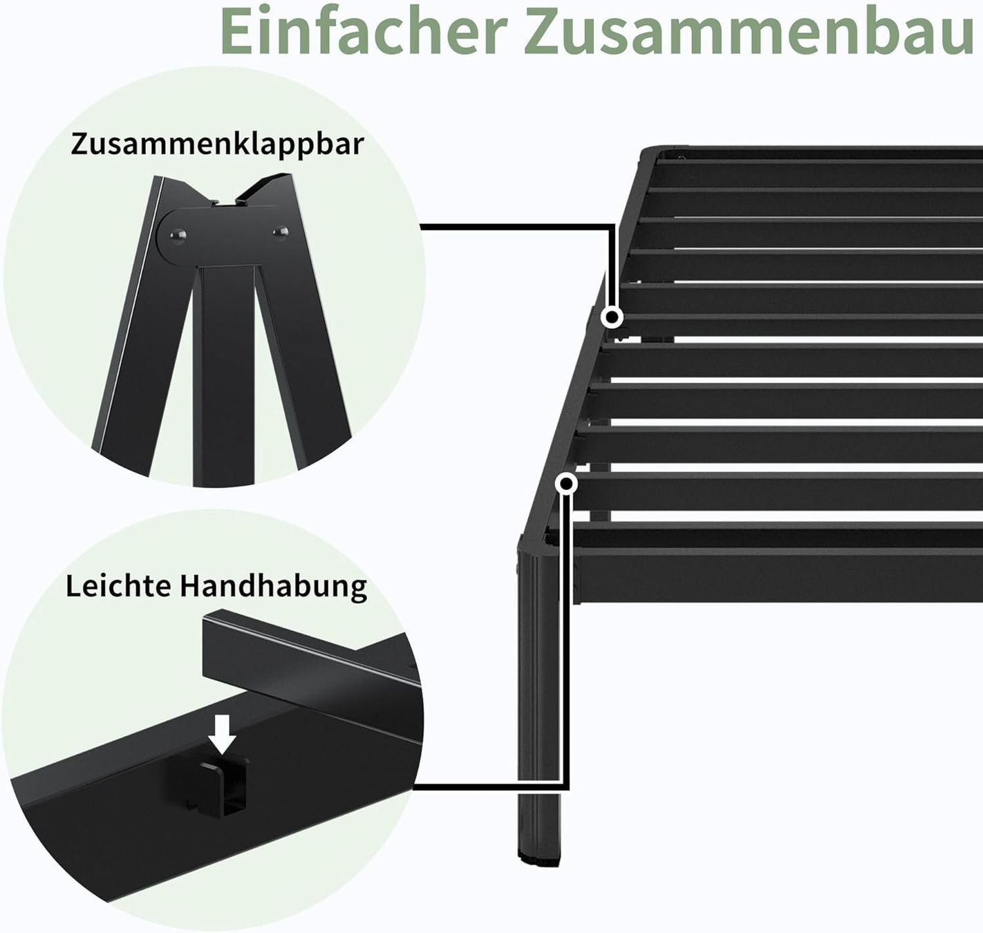 Betten: Metallbett 90x200 cm -  36cm Höhe – Neu und originalverpackt aus Basel von Stephan-Siegrist 7
