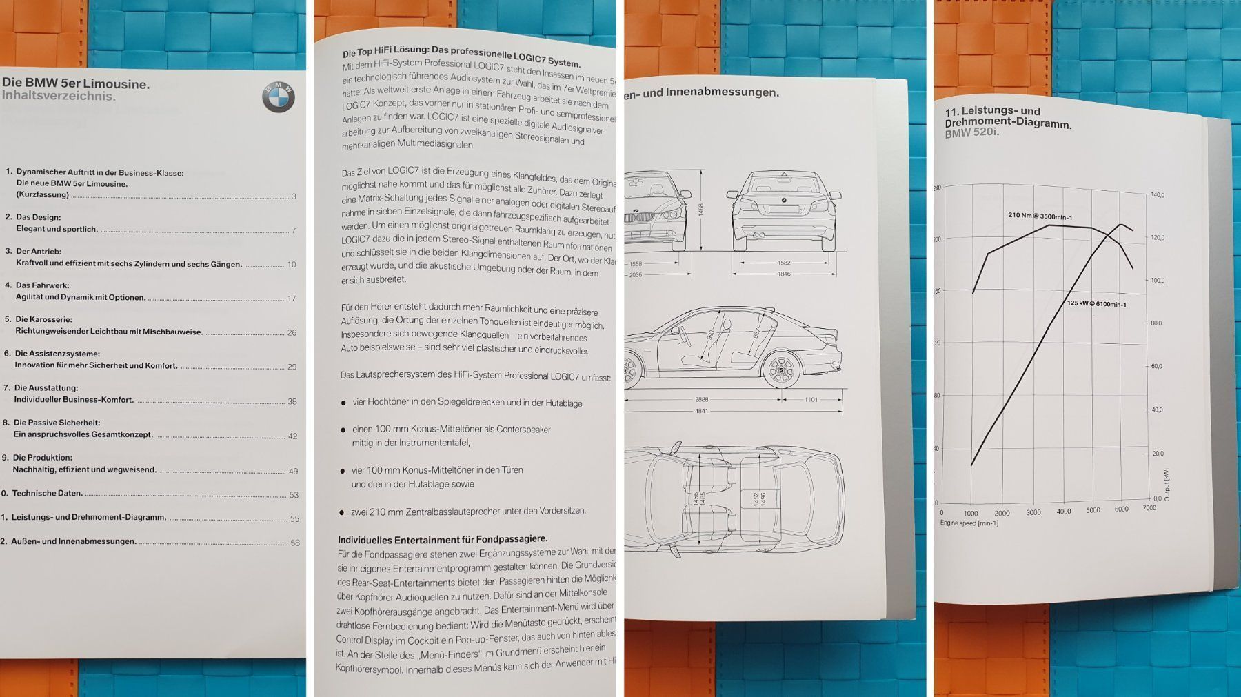 Riviste & Magazine: BMW 5er E60 - Pressemappe / Press-Kit / Prospekt / Konvolut – Usato da Viganello venduto da CARLiteratur 9