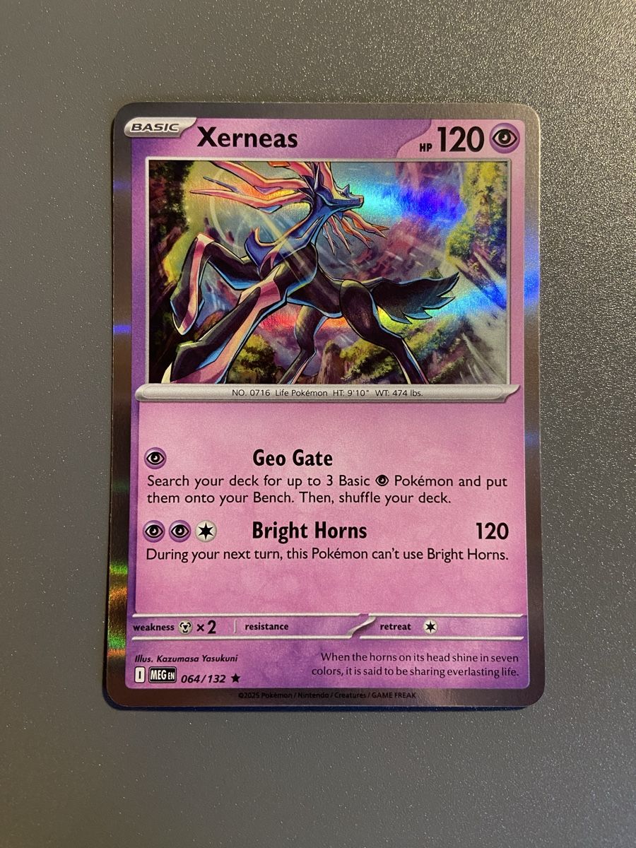 Pokémon Sammelbilder & Trading cards: Xerneas 064/132 Holo 🇬🇧 (Mega Evolution) – Neu (gemäss Beschreibung) aus Vilters von Cedfred