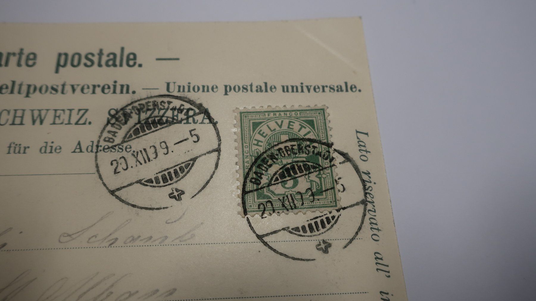 Cartoline postali: Gruss aus baden 1899 – Usato da Cormoret venduto da Pascalll2001 4