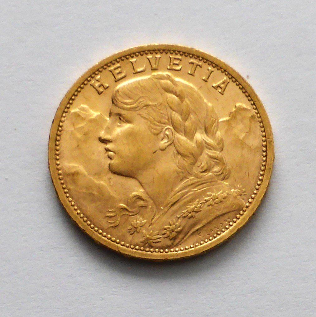 Tutti le monete: Vreneli 20Fr. 1901 - selten / rare ! – Usato da Buochs venduto da ema-coins 3