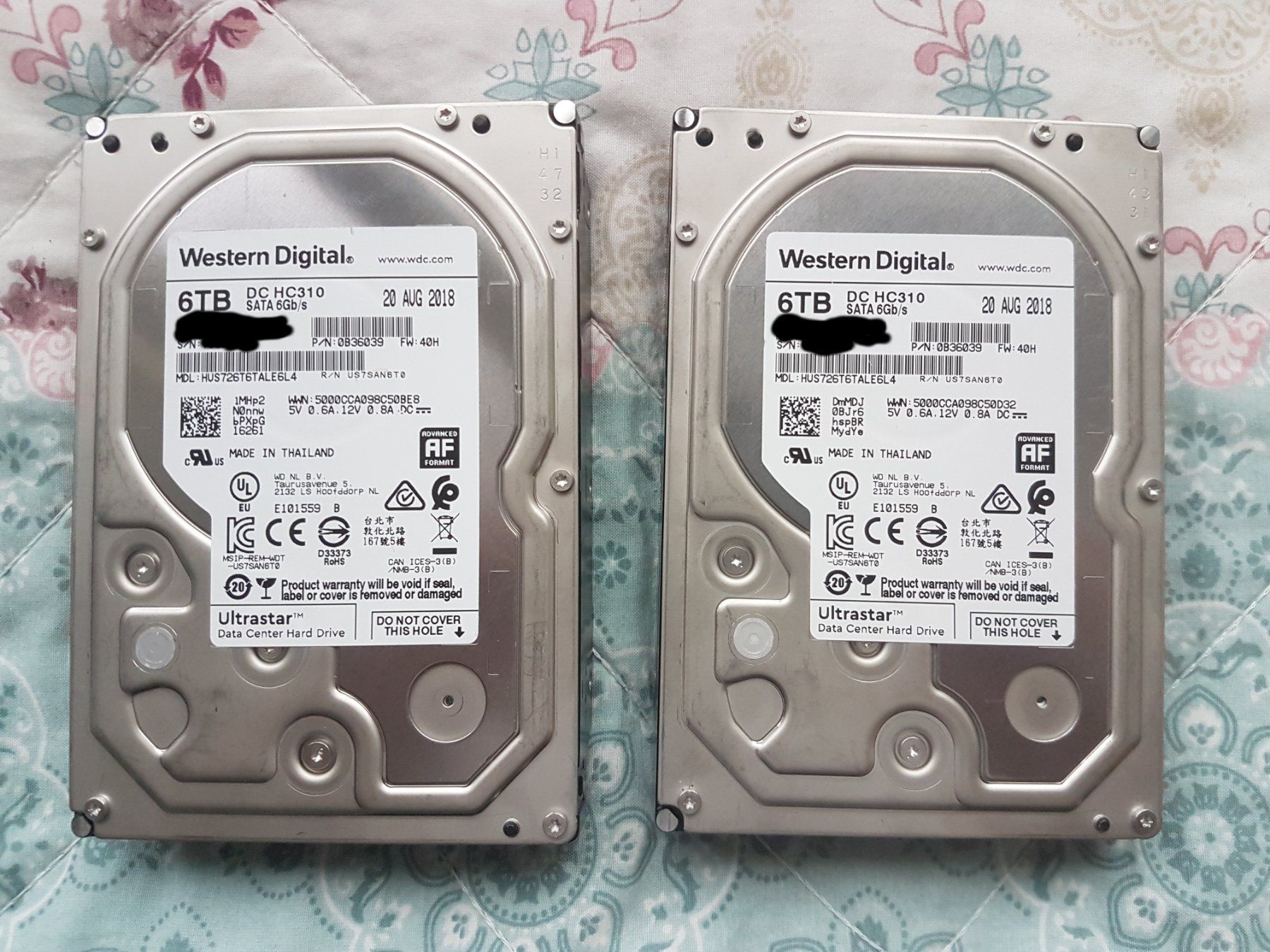 Western Digital Dischi rigidi: 2x Western Digital Hard Disk 6TB  New – Nuovo (secondo la descrizione) da Carouge venduto da fat_2qfg