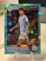 2024-25 Topps Merlin Chrome Nico O'Reilly RC Aqua Atomic /75