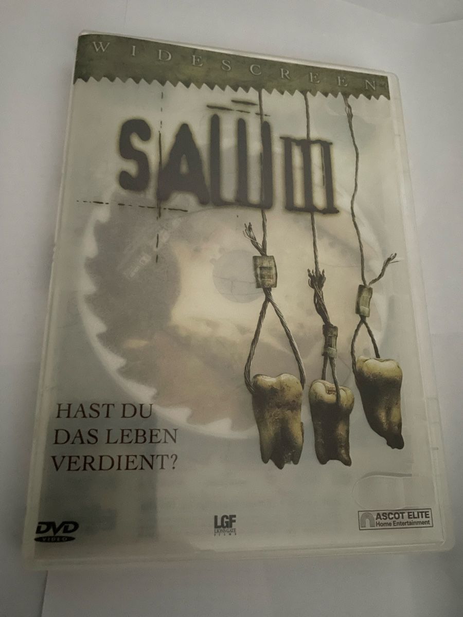 Tutti i DVDs: Saw 3 – Usato da Winterthur venduto da Cobraforce