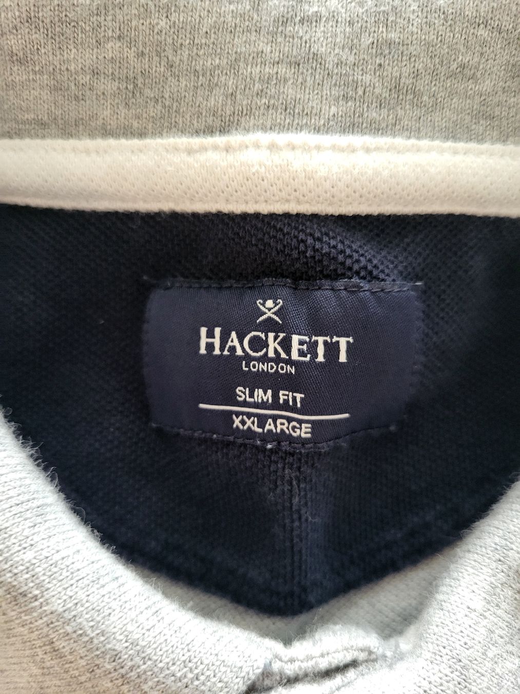 Hackett Magliette Polo: Hackett London Polo Shirt Grau – Usato da Basel venduto da Ywana 2