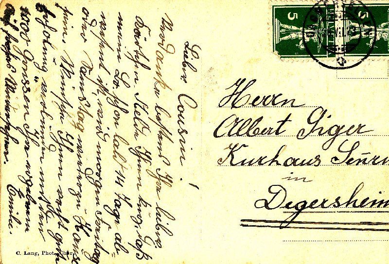 Cartoline postali: Mariastein - neue Orgel + 1923 – Usato da Emmenbrücke venduto da teestube 1