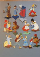 Vintage Design Märchen Zwerge Holzbilder Mertens Heller