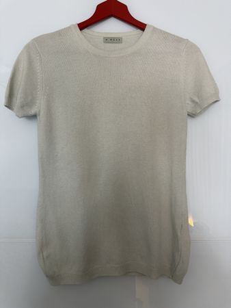 W Wear Sommer T-Shirt aus Wolle/Kaschmir/Seide etc. in beige