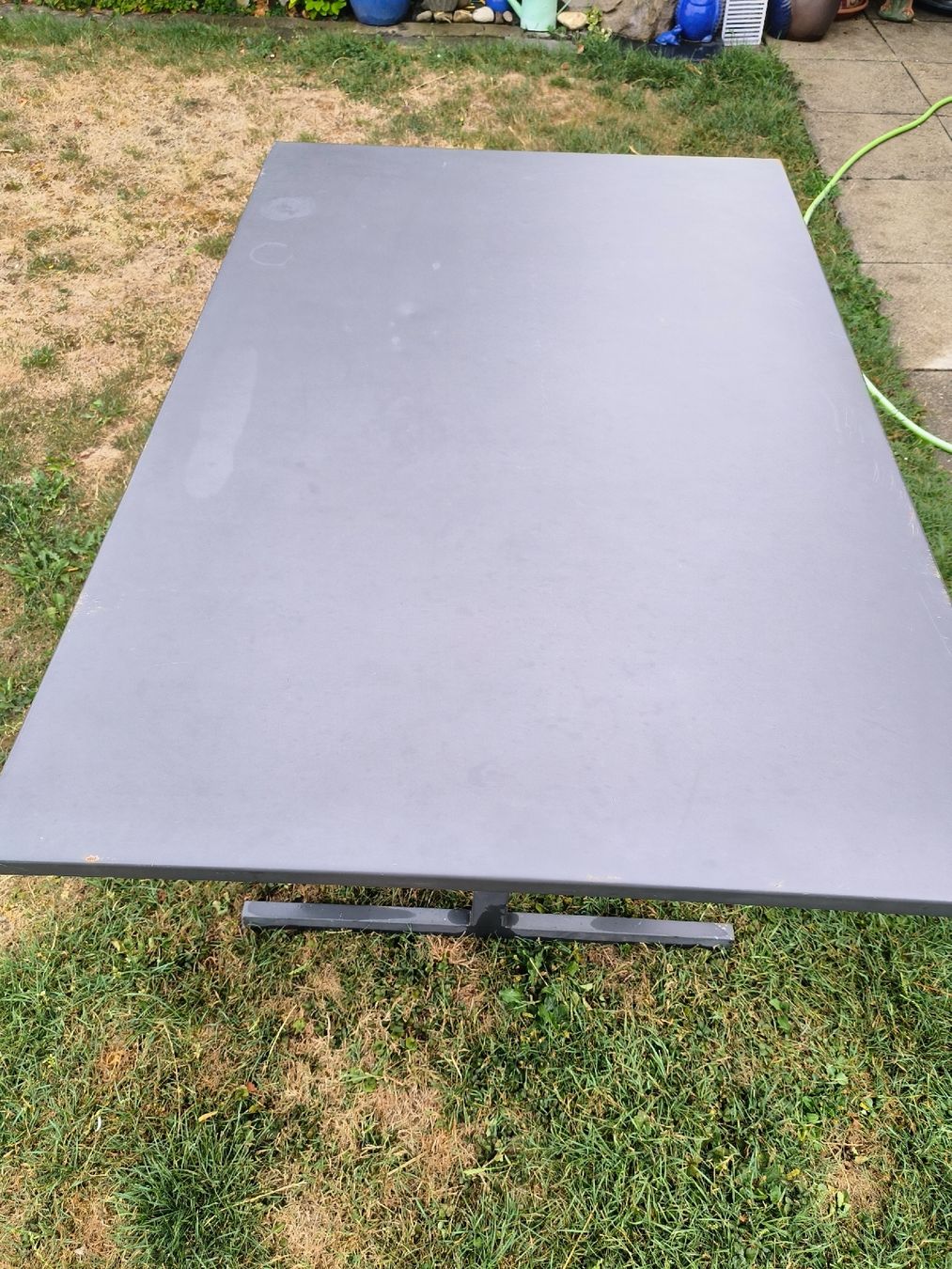 Tische: Gartentisch Metall grau klappbar  – Gebraucht aus Obfelden von Alf2005