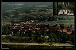AK Matzendorf, Gesamtansicht, Kapelle Horngraben