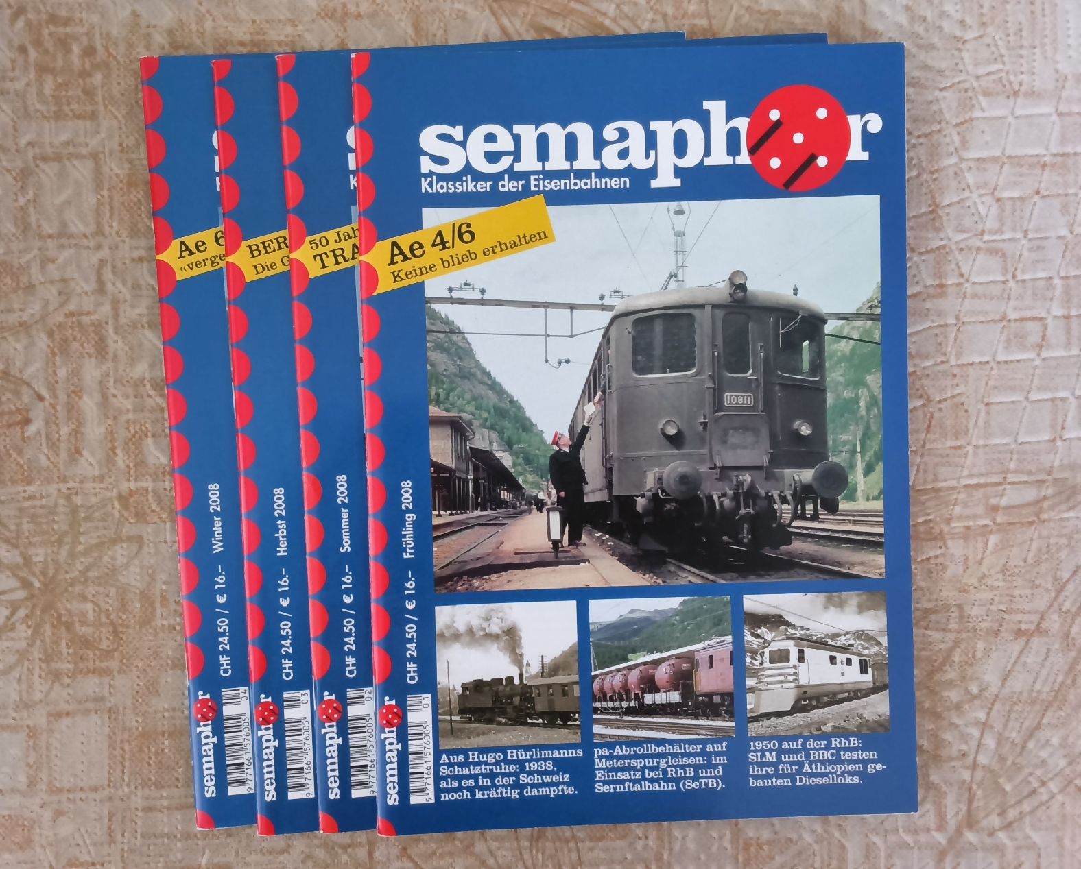 Riviste & Magazine: set 4 Eisenbahn-Hefte Semaphor 2008 wie neu – Usato da Hallau venduto da histoiremerveilleuse