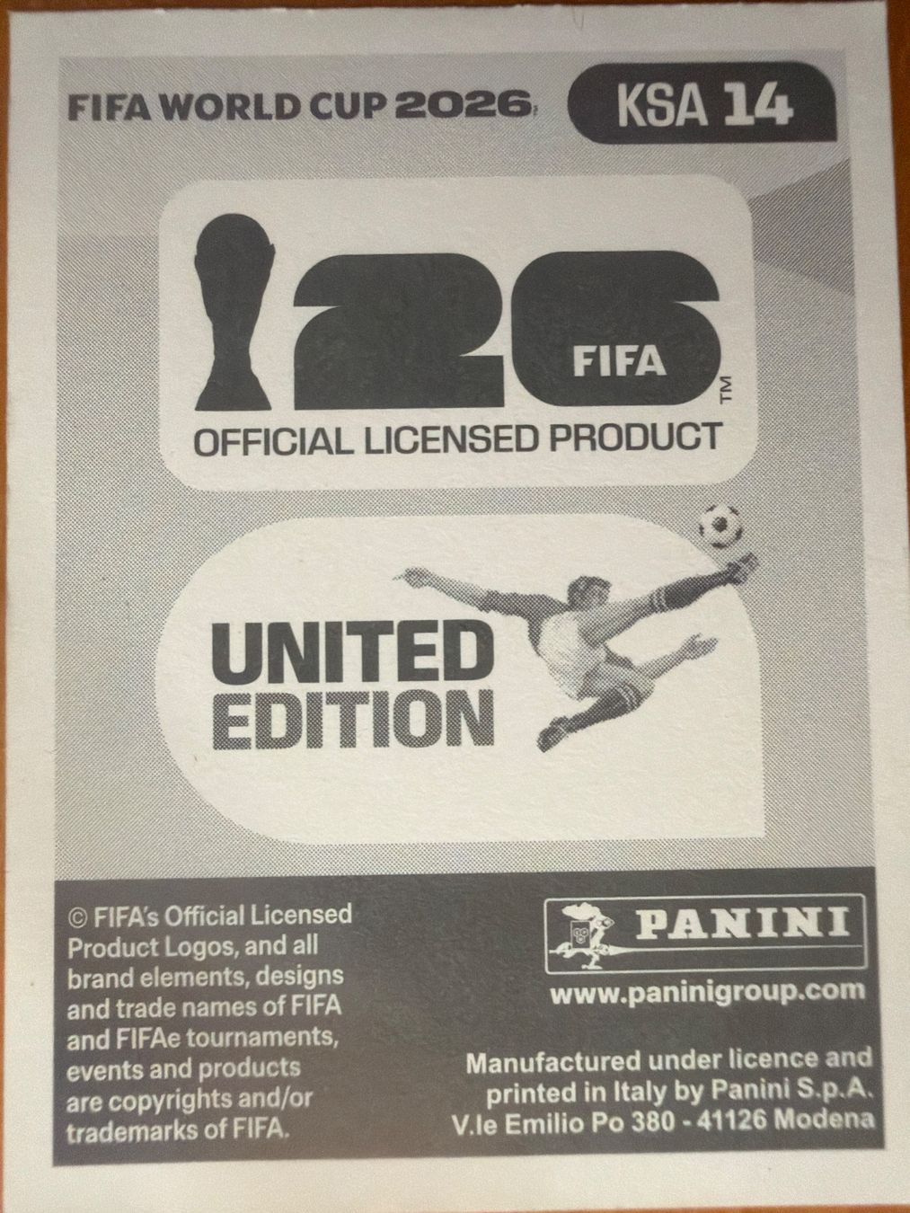 Panini Carte collezionabili: Panini KSA14 – Nuovo (secondo la descrizione) da Susten venduto da Rechnun 1