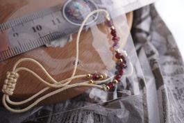 Armband Granat Rot    Verstellbar    Fein