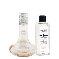 Lampe Berger Set by Starck rosa, Soie
