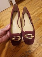 Michael Kors Ballerinas in bordeauxrot, Grösse 10M, fast neu