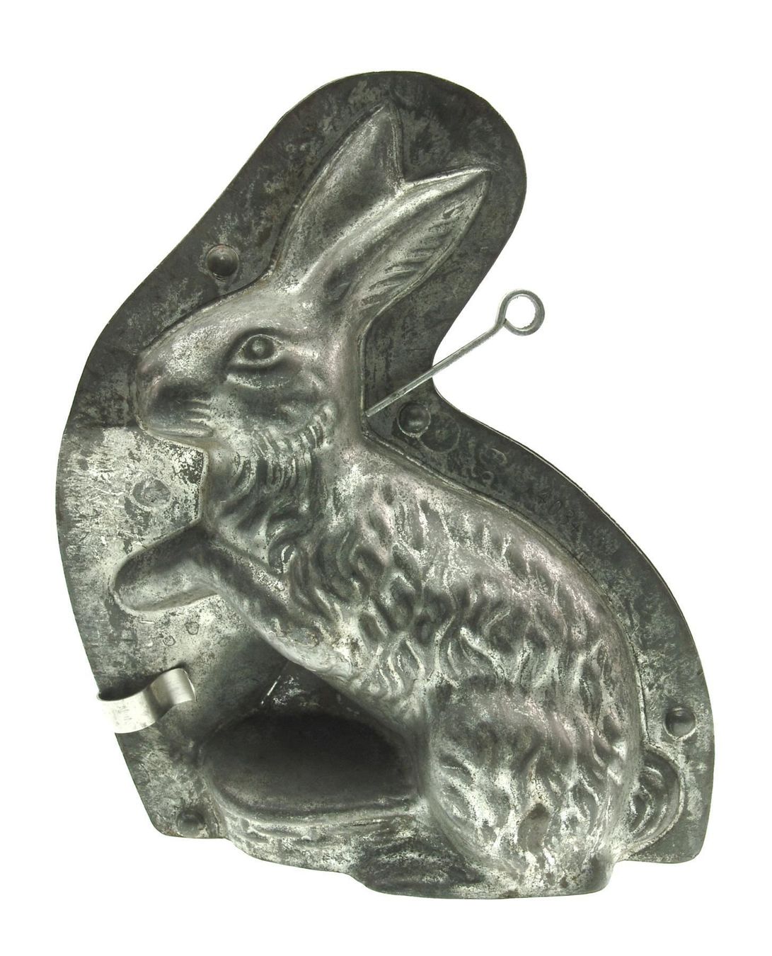 Teglie da forno: Schokoladenform Sitzender Hase mit Korb – Usato da Schmitten FR venduto da fliessigs_Biendli