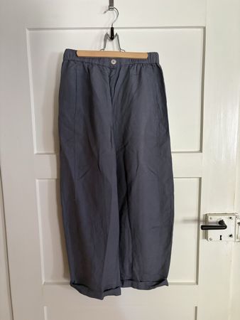 Leinen-Mix-Hose von OYSHO Gr. S