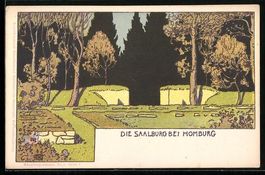 Homburg / Höhe, Ruinen der Saalburg, Ju