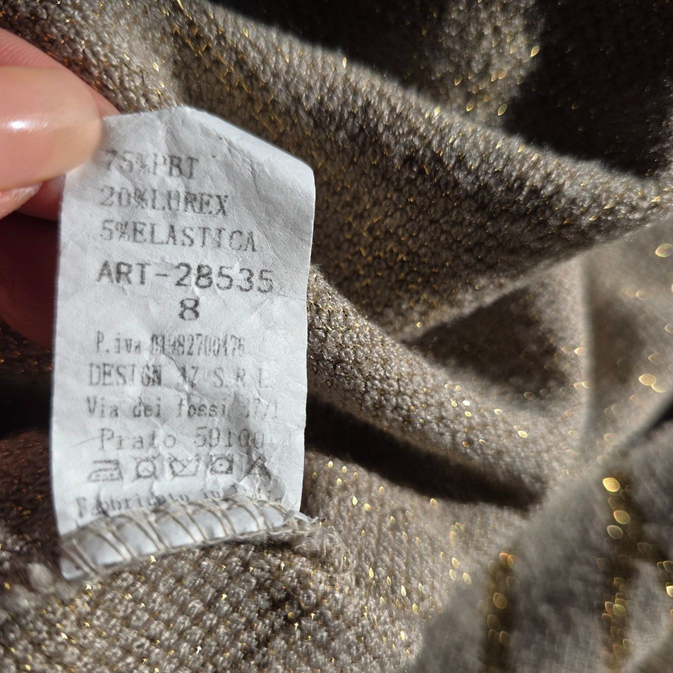 Maglioni & Felpe: 🐸 PULLOVER GOLD BEIGE SCHÖNES MUSTER – Nuovo (secondo la descrizione) da Môtier (Vully) venduto da Frogs 9