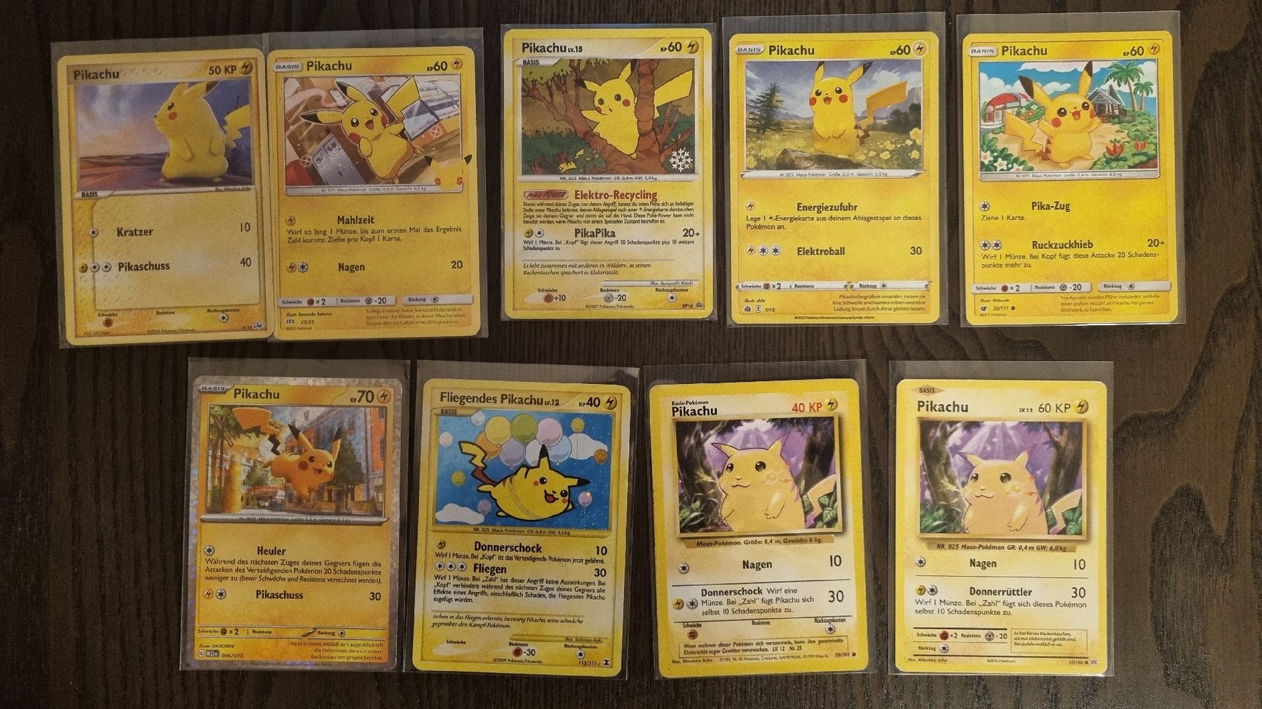 Pokémon Carte collezionabili: 9x Pikachu Pokémon Karten Deutsch  – Usato da Bern venduto da NeoSatoshi