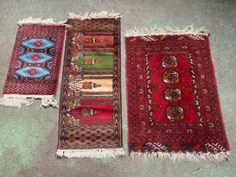 Teppich 3 Stück orientalisch gemustert gebraucht