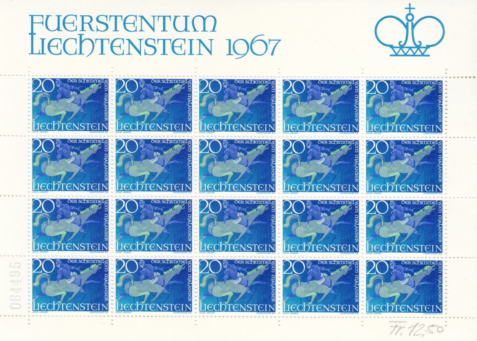 Tutti i francobolli: LBK 410 - 412 Bogen postfrisch – Usato da Bürglen TG venduto da StampGraf 1