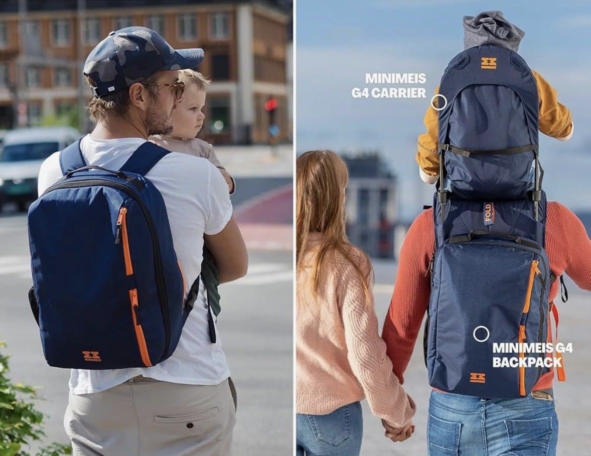 Bauch- & Rückentragen: MINIMEIS G4 BACKPACK dark blue carrier bag – Gebraucht aus Zürich von Maillekeule 1