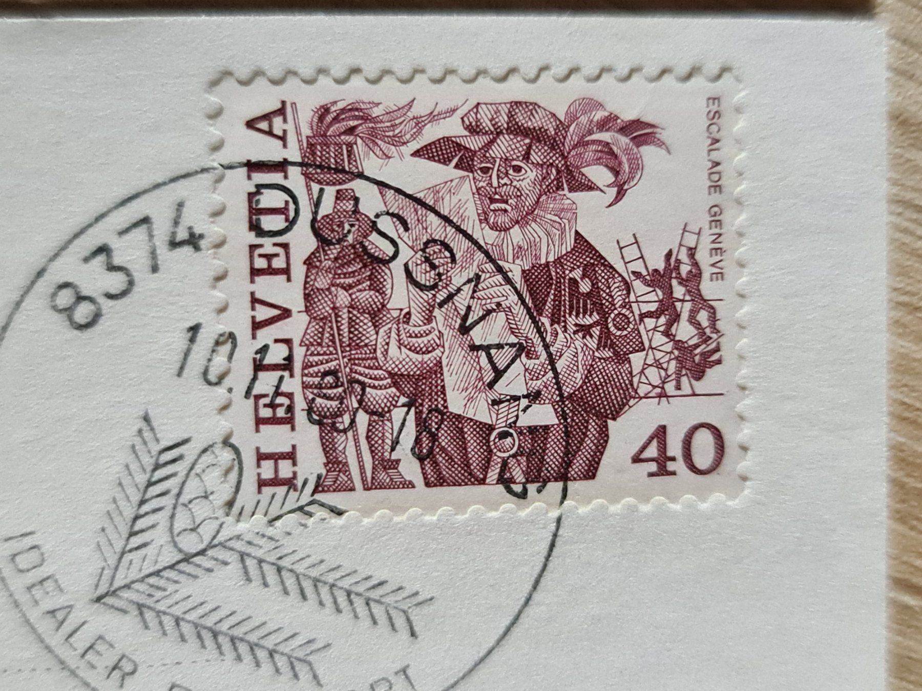 Cartoline postali: Ansichtskarte Dussnang Kurhaus 1980 – Usato da Dintikon venduto da Vexi 1
