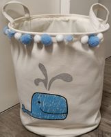 Wäschekorb mit Walmotiv für Kinderzimmer