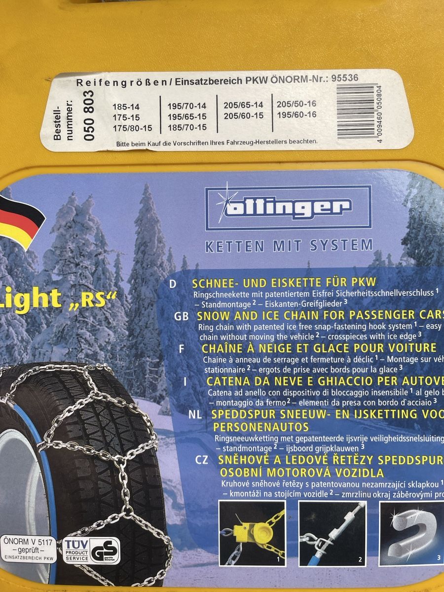 Chaînes à neige: Schneeketten diverse grössen – Neuf (Voir description) à Hagendorn par nizzle88 1