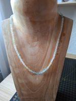 Kette mit Edelsteinen Berylle Aquamarine S 925