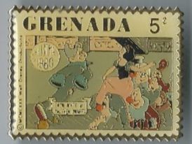 Plaquettes & Badges: Grenada Briefmarke Schneewittchen Pin – D'occasion à Zürich par t24_de