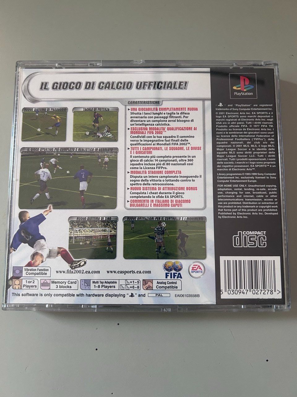 Sony Giochi: FIFA Football 2002 per PlayStation 1 – Usato da Giubiasco venduto da LorisVale 1