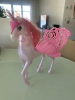 Einhorn pink mit Flügeln Barbie Style gut erhalten