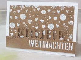 Stanzschablone Nr.84,Schrift WEIHNACHTEN(für Sizzix geeig.)