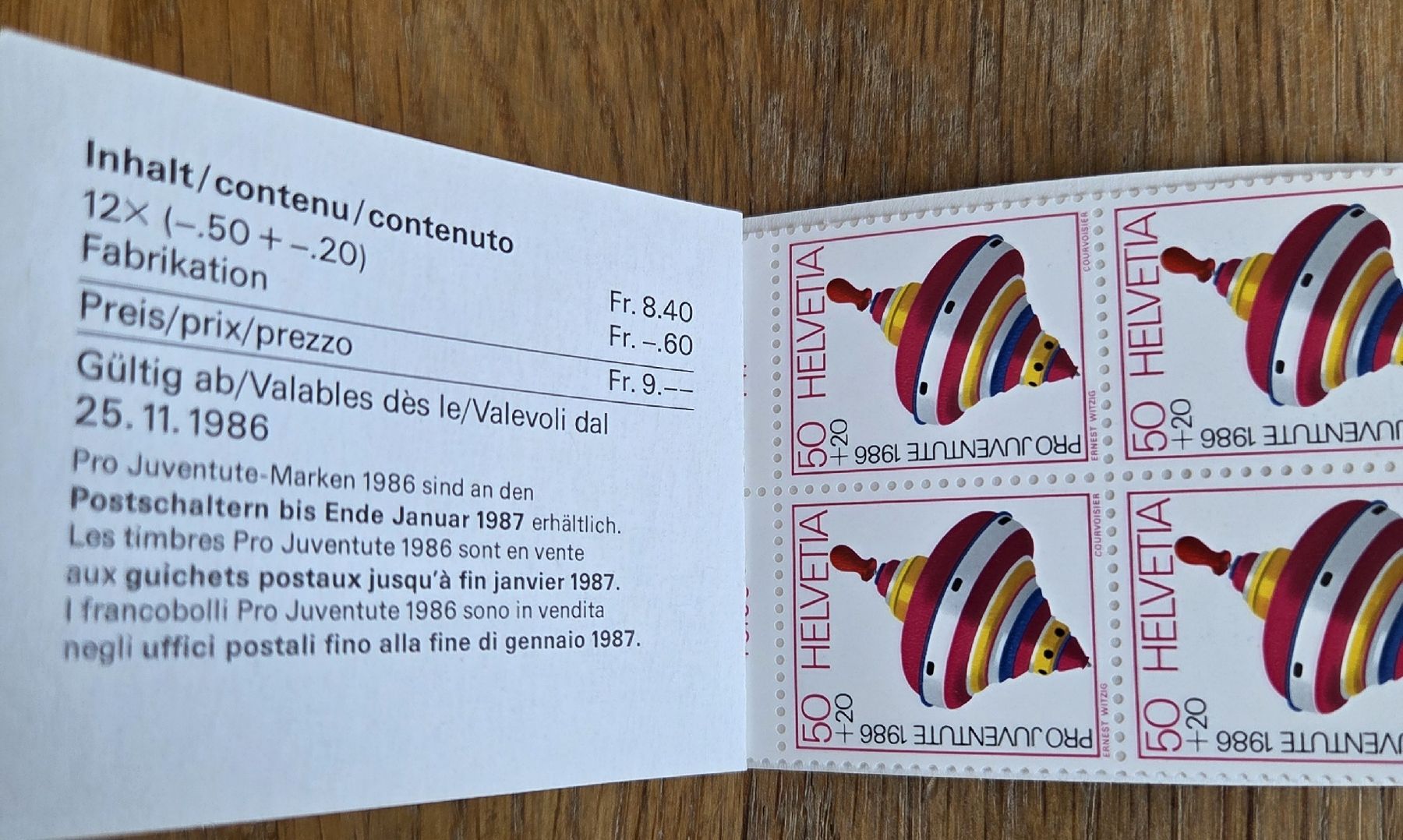 Tutti i francobolli: 4 Briefmarken-Heftchen Postfrisch – Usato da Stans venduto da Ducati16 3