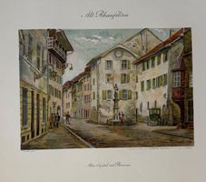 Alt Rheinfelden, Altes Spital, Farblithographie, 1919