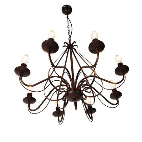Lustres & lampes de plafonds: Rustikaler Kronleuchter mit 8 Glühbirnen – D'occasion à Wetzikon ZH par Burggeist 2
