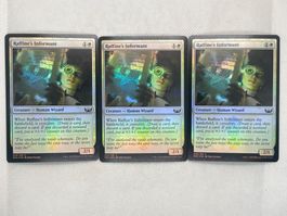 3x Raffine's Informant Magic Cards, Foil, Neuwertig, Top!