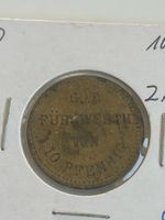 Seltene 10 Pfennig Gut-für-Wert Marke, (I3)